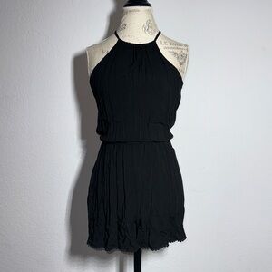 Hollister Black Solid Romper